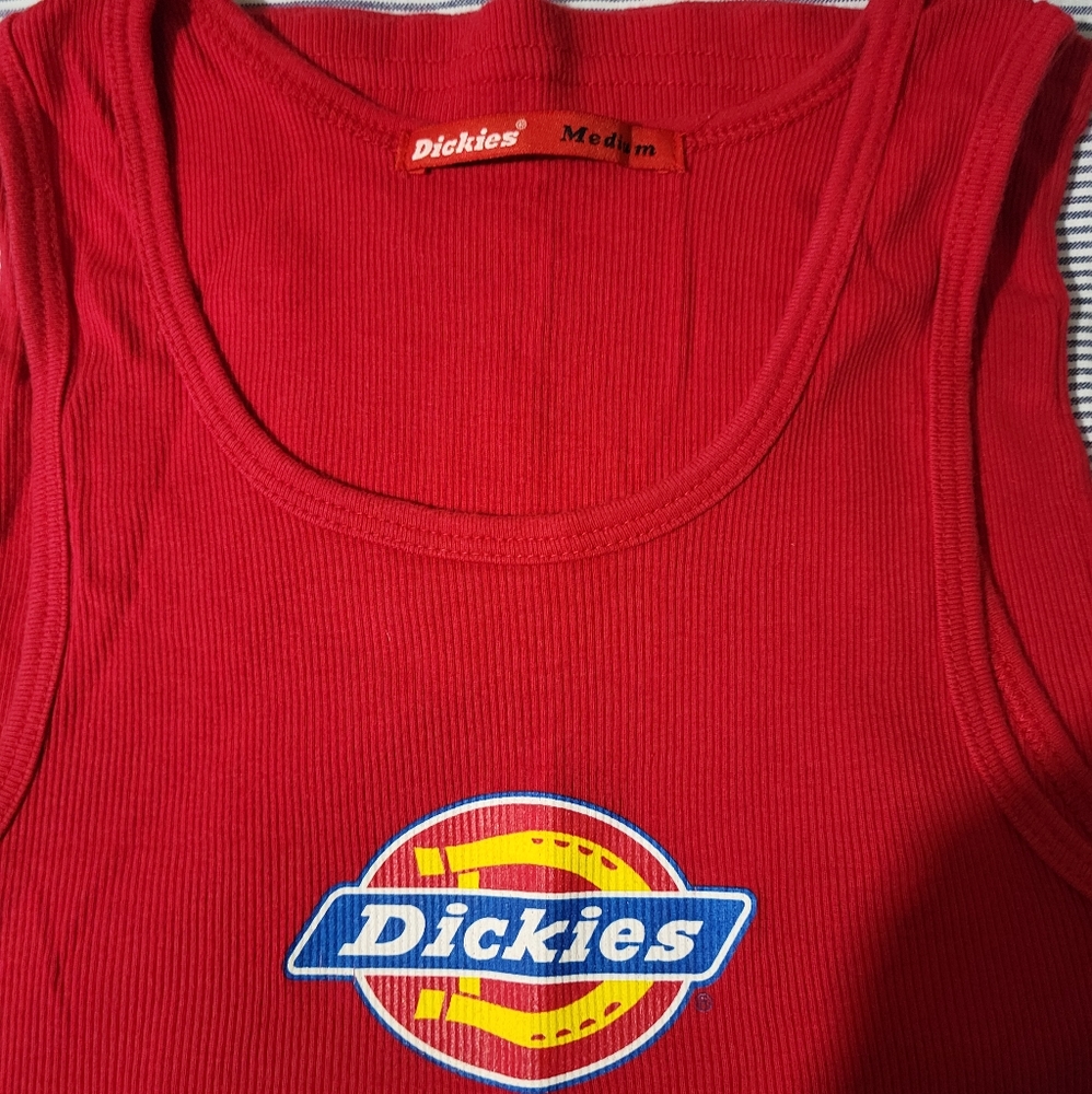 Dickies, red medium tank top